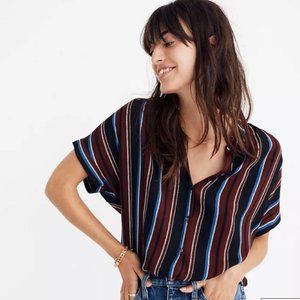 Central Drapey Shirt in Menford Stripe